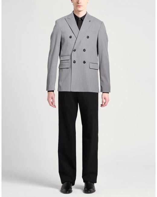 Officina 36 Gray Blazer for men