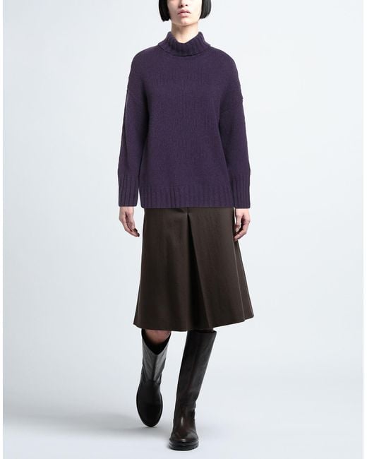 Aragona Blue Turtleneck Cashmere