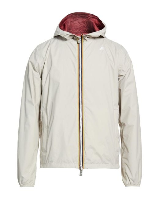 K-Way White Jacket Recycled Nylon for men