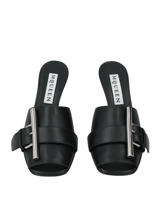 McQueen Black Sandals