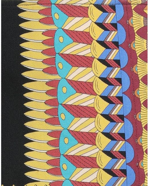 LaDoubleJ Black Geometric-Print Cotton-Twill Miniskirt