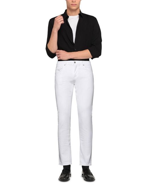Dondup White Jeans for men
