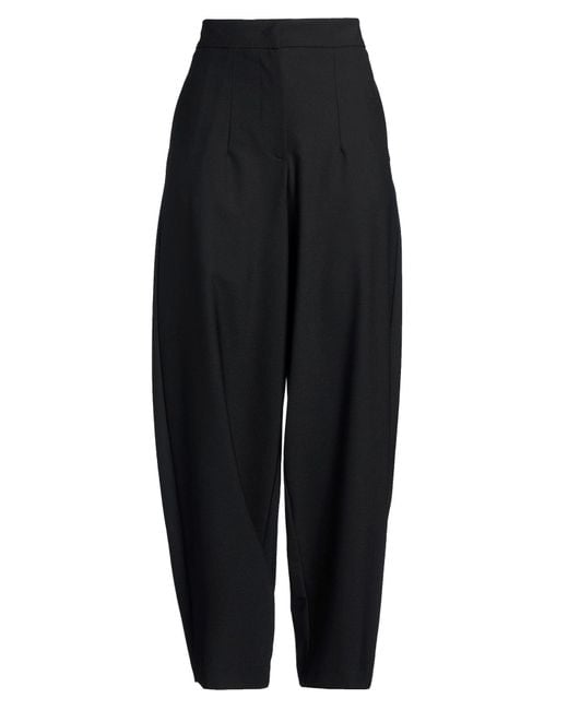 Ottod'Ame Black Pants Polyester, Virgin Wool, Elastane