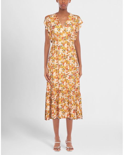 Sandro Metallic Midi Dress