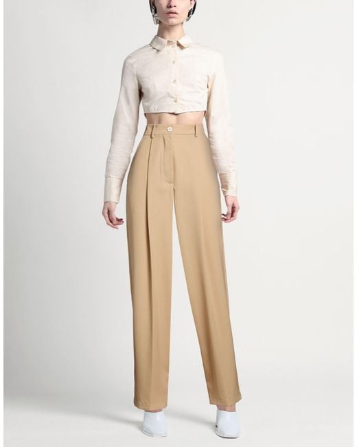 Marni Natural Pants Virgin Wool