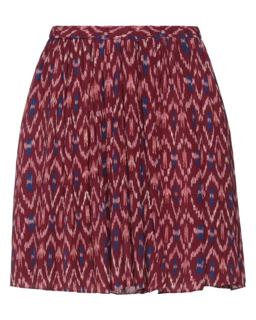 Isabel Marant Red Plum Mini Skirt Viscose