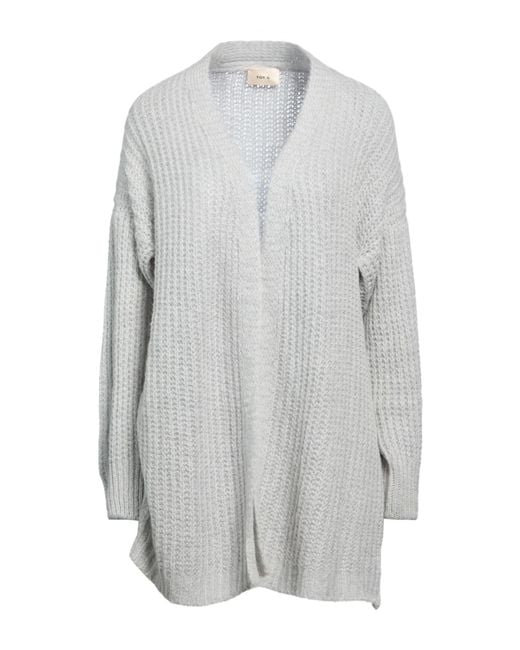 Toy G. Gray Light Cardigan Acrylic, Polyamide, Mohair Wool, Wool