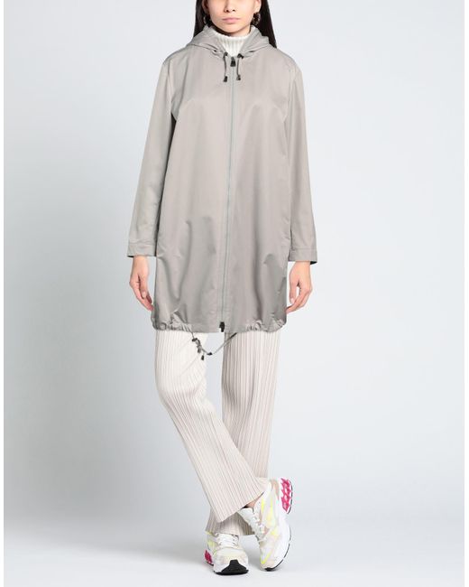 Cinzia Rocca Gray Light Overcoat & Trench Coat Polyester, Cotton