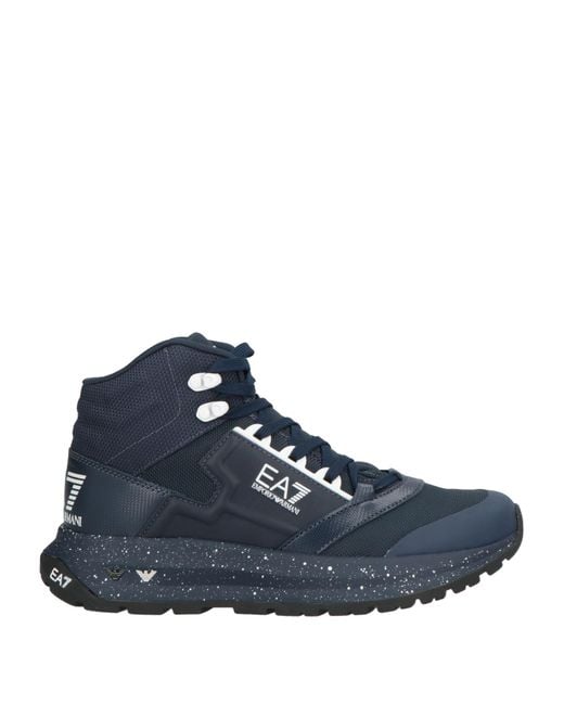 EA7 Blue Ankle Boots for men