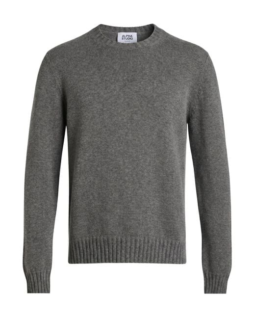 Pullover Alpha Studio de hombre de color Gray
