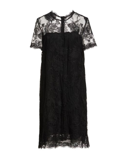 Ermanno Scervino Black Midi Dress