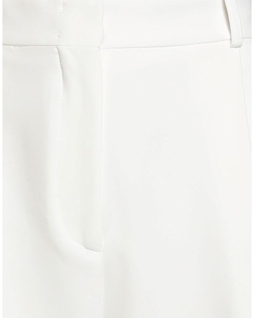 Jijil White Ivory Pants Polyester