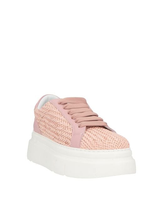 GIO+ Pink Sneakers Leather, Textile Fibers