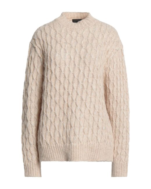 Roberto Collina Pullover in Natur Damen Bekleidung Pullover und Strickwaren Pullover 