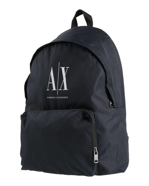 ARMANI EXCHANGE Black Rucksack for men