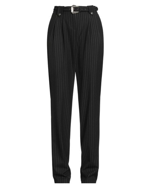 Versace Jeans Couture Black Pants Polyester, Viscose, Elastane