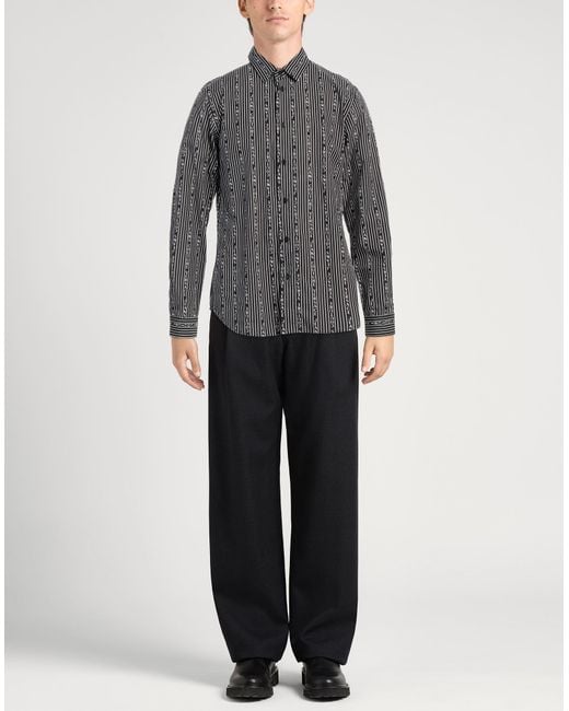 Versace Jeans Couture Gray Shirt Cotton for men