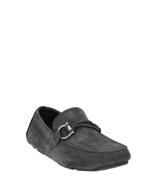 Ferragamo Gray Loafers Calfskin for men