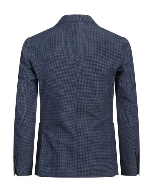 Lardini Blue Blazer Wool, Polyester, Elastane for men
