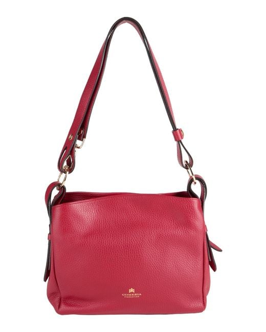 CUOIERIA FIORENTINA Red Shoulder Bag Leather