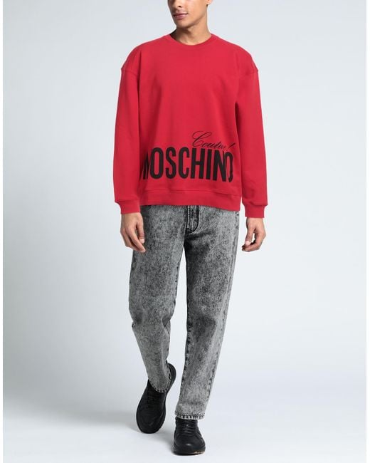 Moschino Red Sweatshirt for men