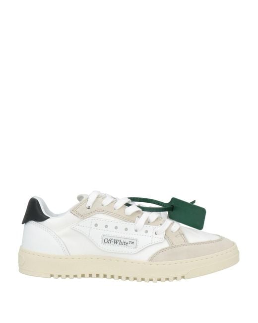 Off-White c/o Virgil Abloh White Sneakers Leather, Textile Fibers for men