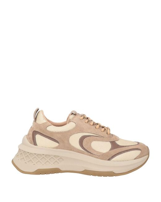 Emanuélle Vee Natural Sneakers Leather, Textile Fibers