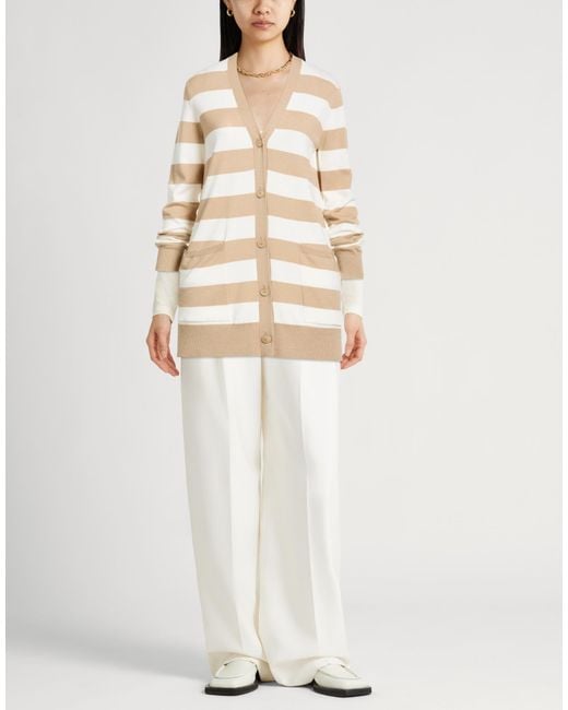 Max Mara Natural Cardigan Virgin Wool