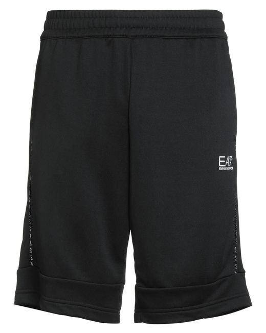 EA7 Black Shorts & Bermuda Shorts for men