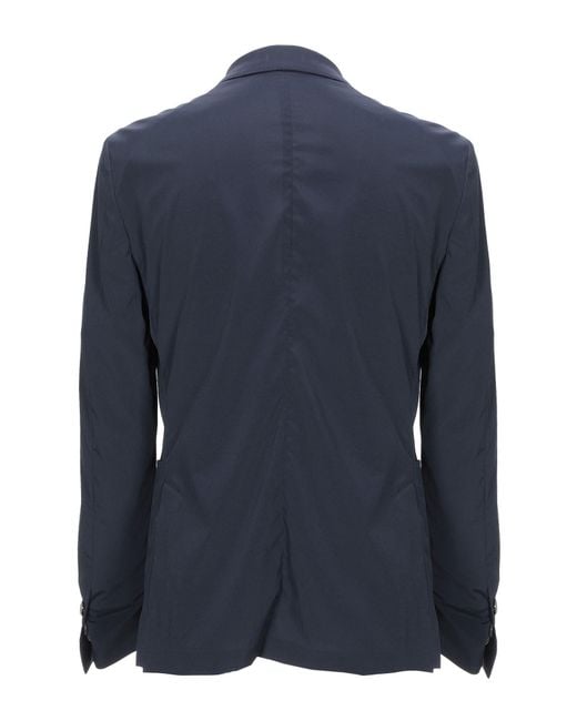 Corneliani Blue Midnight Blazer Polyamide, Elastane for men