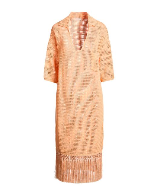 Agnona Orange Midi Dresses