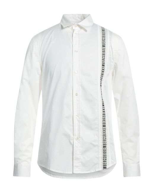 Bikkembergs White Shirt Cotton, Elastane for men