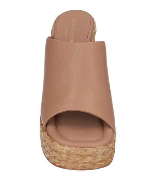 Paloma Barceló Brown Espadrilles