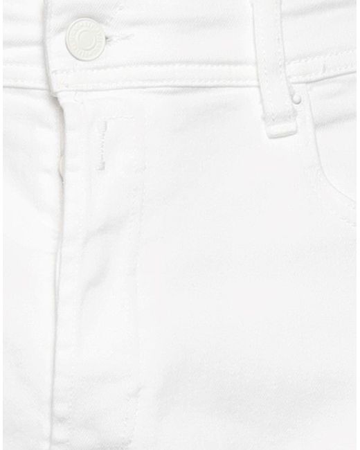 Replay White Denim Shorts for men