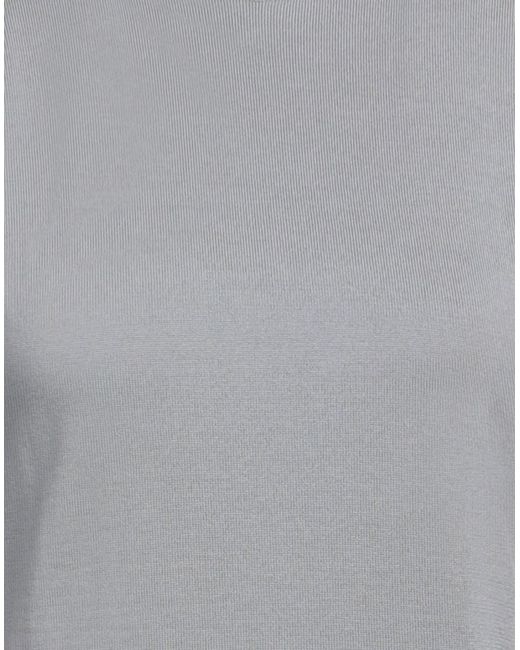 Alberta Ferretti Gray Top Virgin Wool