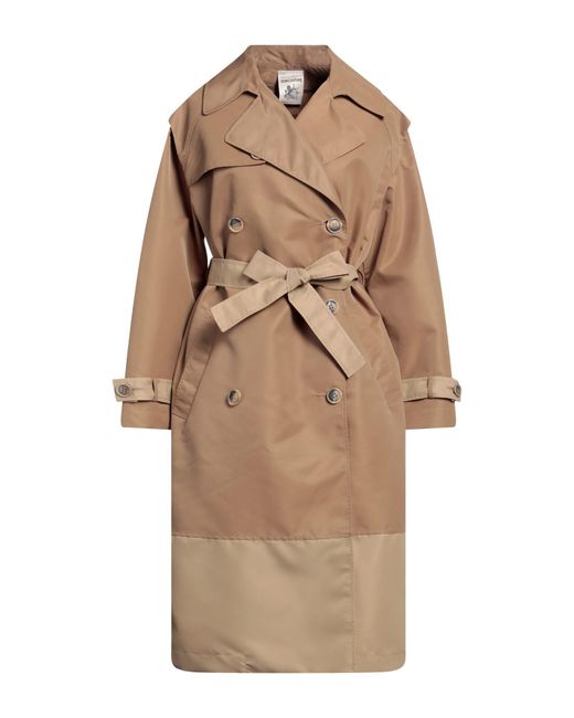 Semicouture Natural Overcoat & Trench Coat
