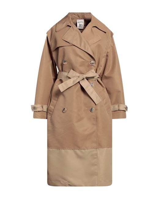 Semicouture Natural Overcoat & Trench Coat
