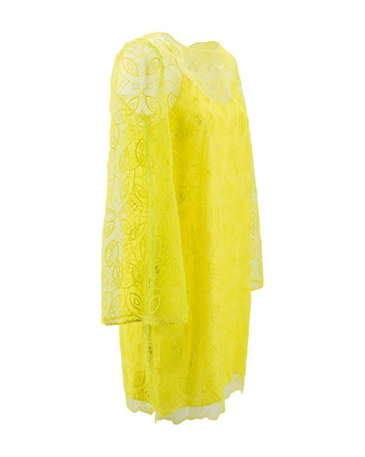 Max Mara Studio Yellow Mini-Kleid