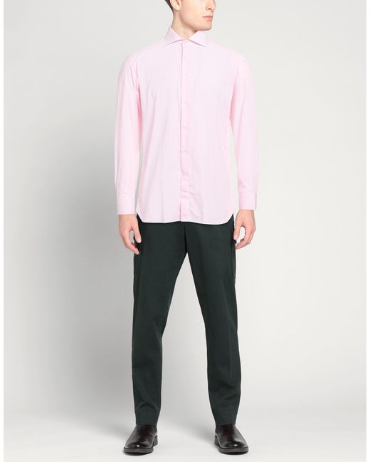 Sonrisa Pink Superior Shirt Cotton for men