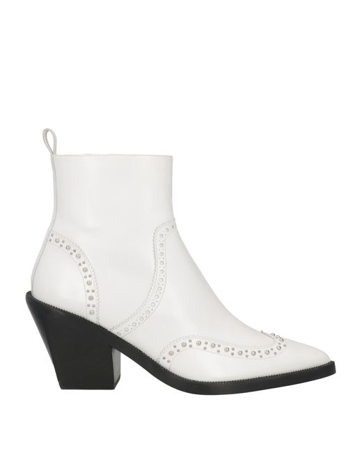 Mulberry White Ankle Boots