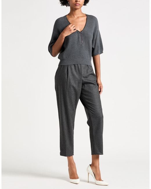 Pullover Brunello Cucinelli en coloris Gray
