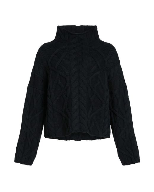 Alpha Studio Black Turtleneck