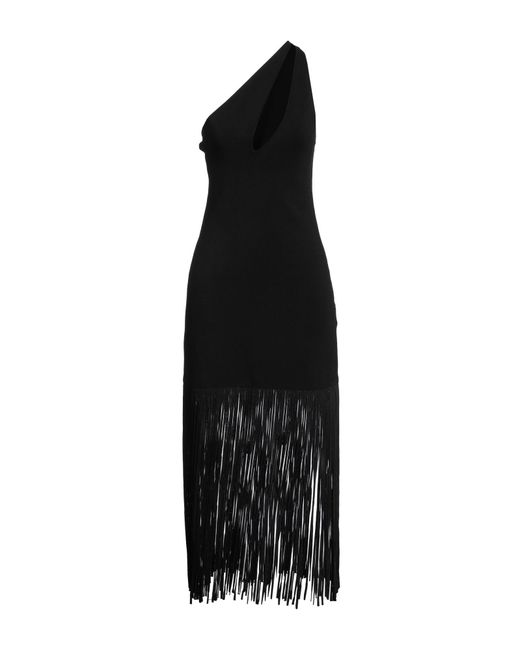 Sandro Black Midi-Kleid