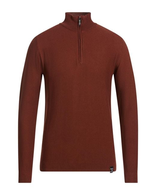 Berna Red Turtleneck for men
