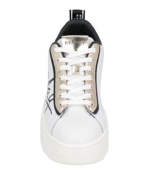Replay White Trainers