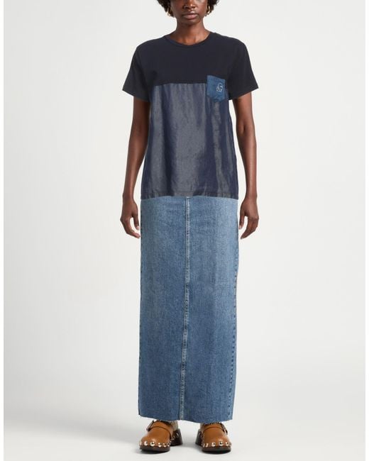 Karl Lagerfeld Blue T-Shirt Cotton, Elastane