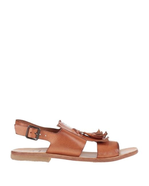 Moma Brown Sandals Cowhide