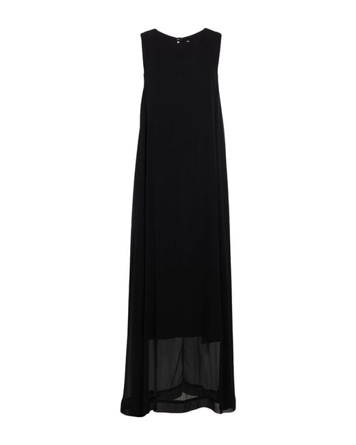 Kaos Black Maxi Dress Viscose