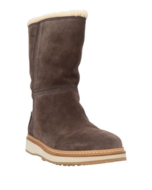 Car Shoe Brown Ankle Boots