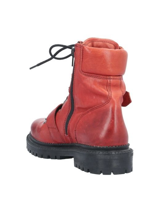 Fabbrica Dei Colli Red Ankle Boots